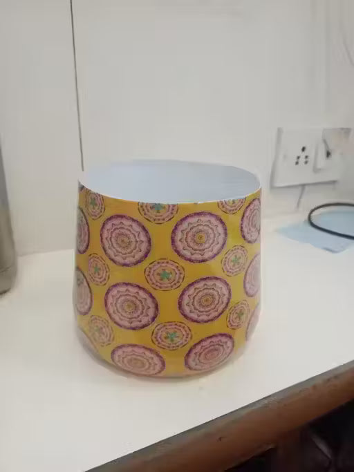 Beautiful Multi Coloured Design Planter Pot (5 x 5 Inch), Flower Pot, Flower Vase