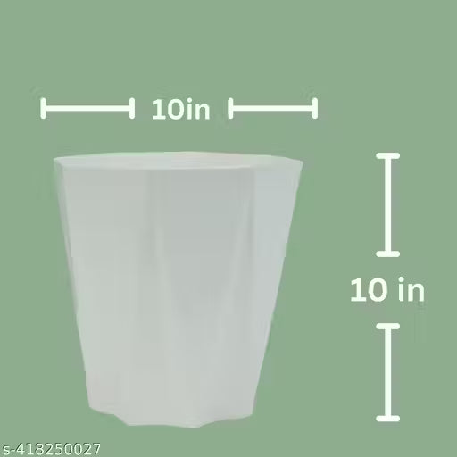 ( Pack Set of 2 ) Plastic Pots (10 Inch, WHITE) for Indoor and Outdoor Plants, Home & Decor Planters, Suitable for Terrace, Balcony