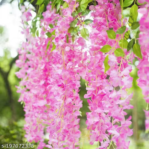 Well Art Gallery (Pack of 4 - pink) (43.2inch ) Artificial Wisteria Vine