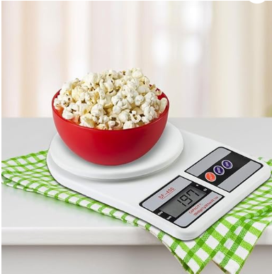 Digital Kitchen Weighing Machine Multipurpose Electronic Weight Scale with Backlit LCD Display for Measuring Food