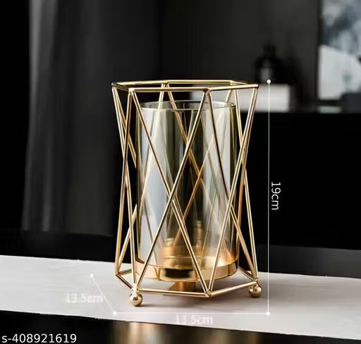 De Casa Decor New Metal Table Vase