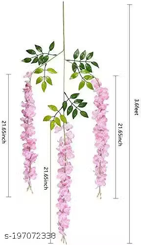 Well Art Gallery (Pack of 4 - pink) (43.2inch ) Artificial Wisteria Vine