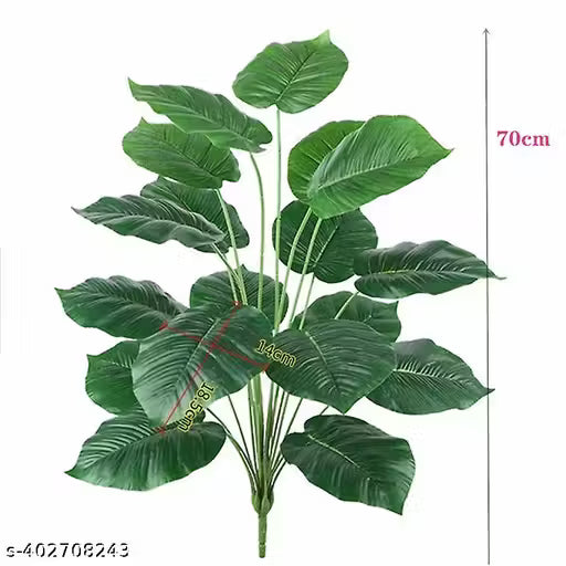 Artificial fake trees Maniplant Palm Plant 12 Leaves Without Pot ( 45cm.) Home Decore