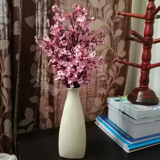 Home Decor Designer Bottle Shape Ceramic Flower Vase for Home Decor , Office , Kitchen , Dining , Study Table