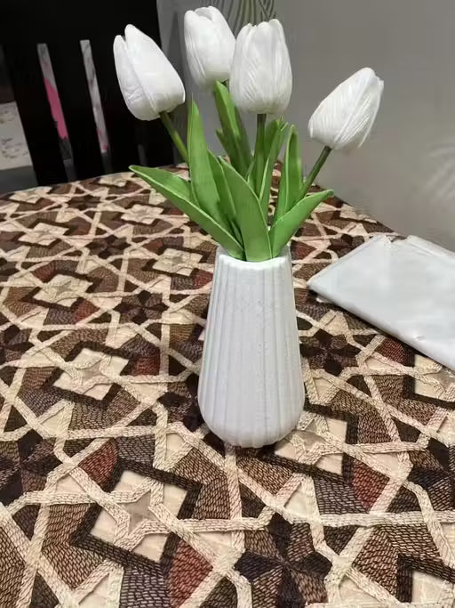 ( Pack,2 ) White Colored vase for Your Flowers for Home Decor