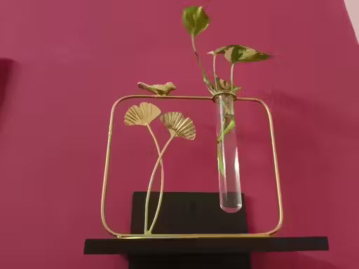 Propagation Station with Metal Frame Testube Glass Item Gift Home Decor