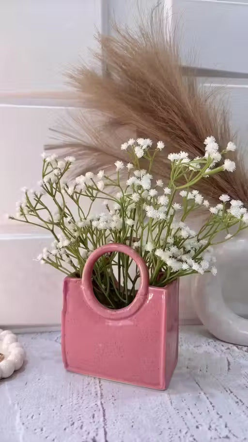 ( Pack of 3 ) White Wild Flower Artificial Flower (21 inch, Pack of 3,Flower Bunch)