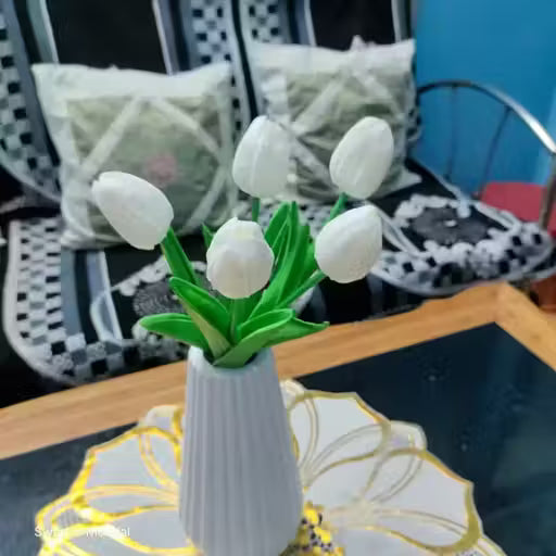 ( Pack,2 ) White Colored vase for Your Flowers for Home Decor
