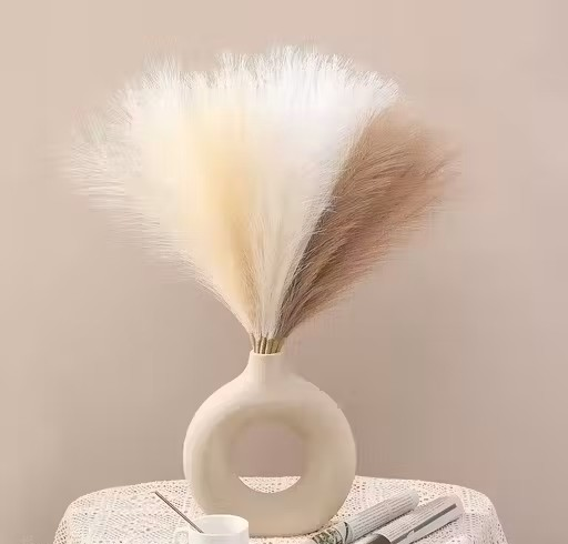 3 Piece Artificial Faux Pampas Grass For Home Decor, Gifting