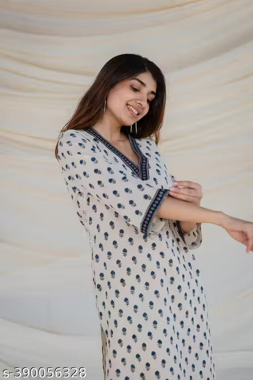 Women Trending Rayon Printed Kurta